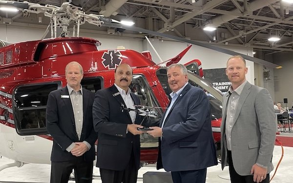 Global Medical Response accepts delivery of its first IFR-configured Bell 407GXi