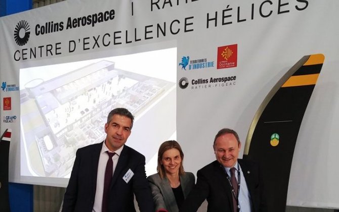 Groundbreaking of Collins Aerospace new Propeller Center of Excellence in Figeac