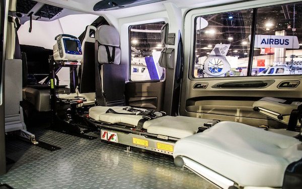 H160 air medical cabin concept by Metro Aviation unveiled in North America