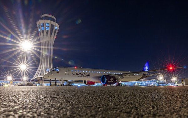 Hunnu Air celebrates launch of Embraer E2 services between Mongolia and China