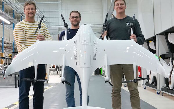 Hydrogen power for delivery drones: Wingcopter and ZAL GmbH start joint development