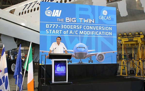 IAI and GECAS begin first Boeing 777-300ERSF passenger to freighter conversion