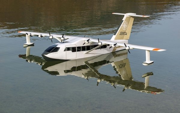 JEKTA unveils PHA-ZE 100 electric amphibious aircraft scale model as it continues flight testing in Italy
