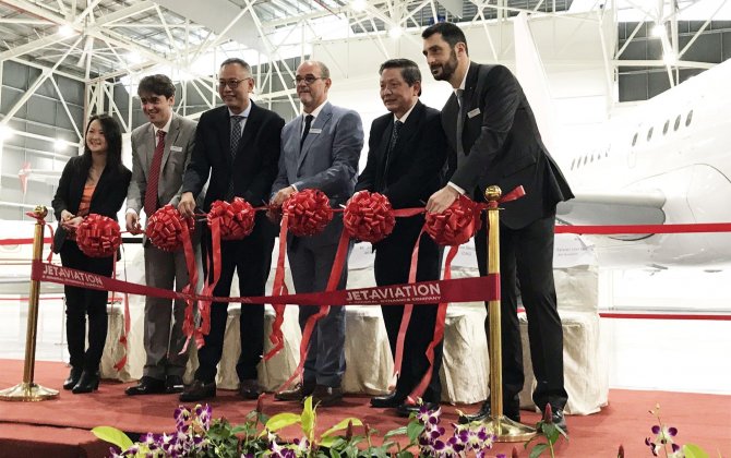 Jet Aviation celebrates grand opening of Hangar 3 at Singapore Airshow 2018