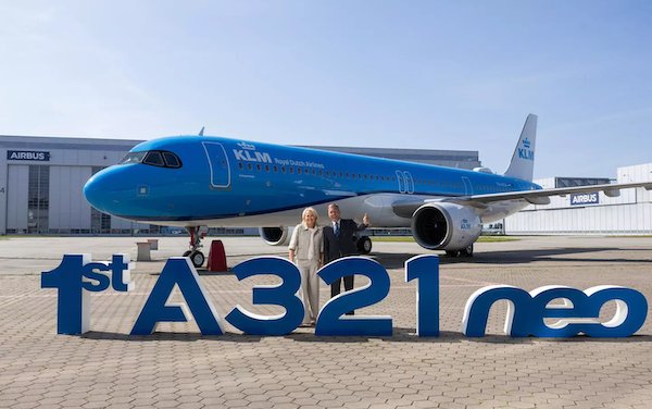 KLM takes delivery of its first Airbus A321neo aircraft