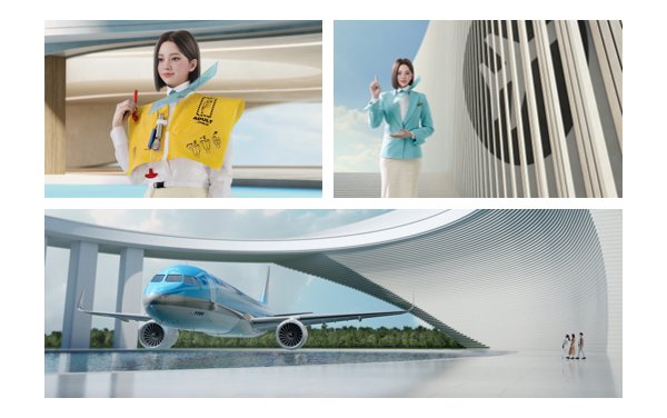 Korean Air releases a new safety video featuring virtual humans