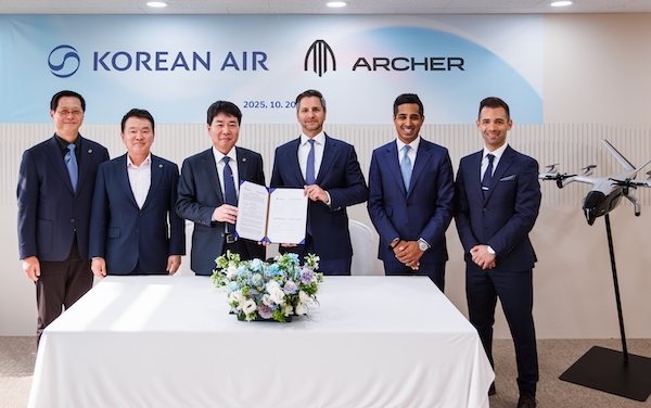 Korean Air selects Archer as its exclusive partner to introduce eVTOL aircraft in Korea
