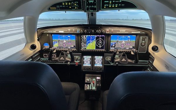 Legacy Flight Training Frasca M600/SLS simulator now FAA certified