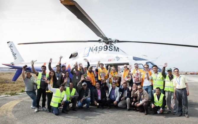 Leonardo begins AW119Kx demo tour with Simone Moro in Nepal