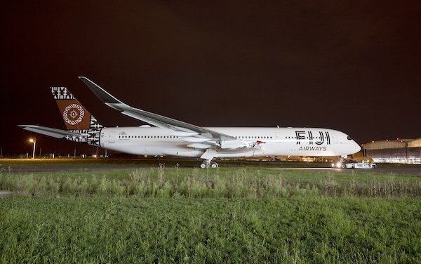 Look at the First Fiji Airways A350 XWB rolled out of paint shop