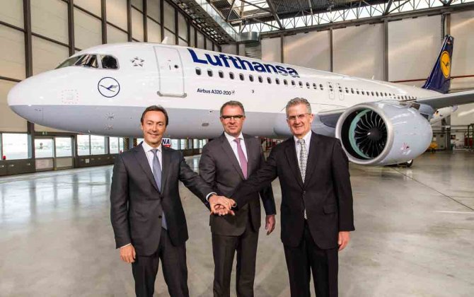 Lufthansa A320neo visits Heathrow