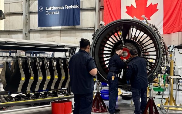 Lufthansa Technik Canada celebrated operational readiness with its first completed engine event