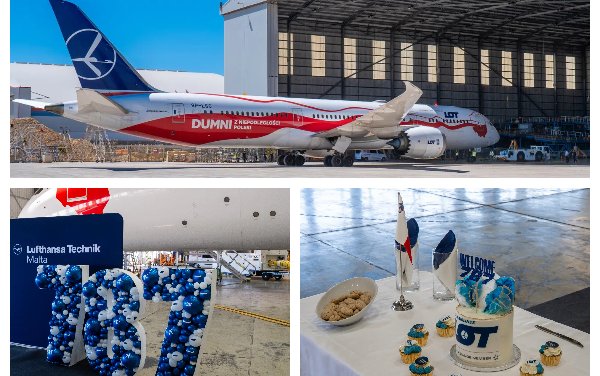 Lufthansa Technik Malta completes its first Dreamliner layover