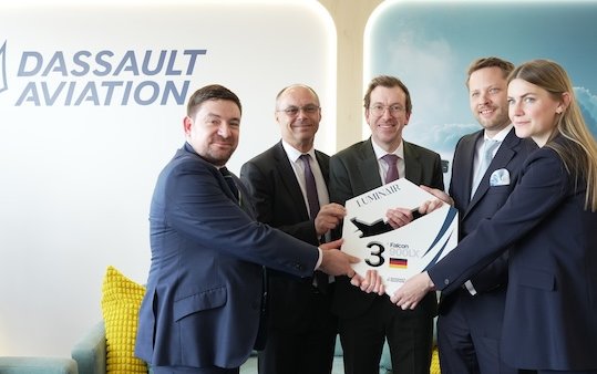 LUMINAIR adds three new Falcon 900LX jets to growing charter fleet