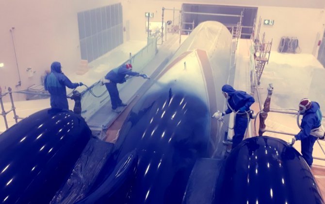 Magnetic MRO completes a painting project for a VVIP Business Jet