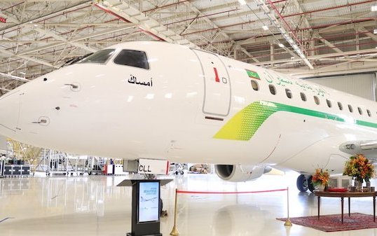 Mauritania Airlines  took the delivery of First Embraer E175