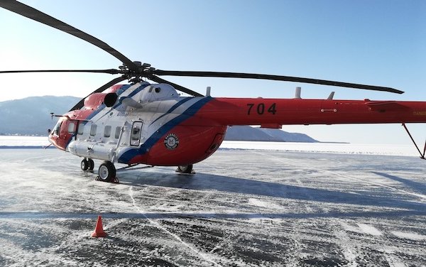 Mi-171A2 reaches record speed at the Baikal Mile festival