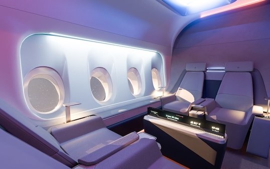 Natilus debuts interior design for Horizon Blended-wing passenger aircraft