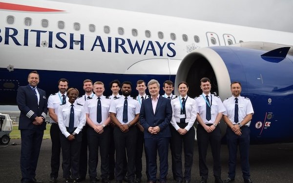New &pound;21 million fund from British Airways to put 200 aspiring pilots from all backgrounds through training