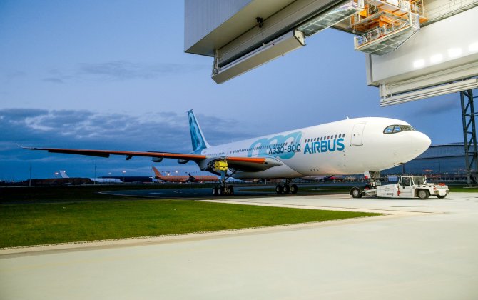 New A330-800 rolls-out of paintshop