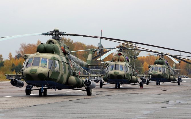 New Mi-8 helicopters demonstrated to Belarus president