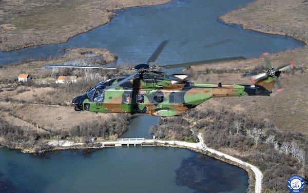 NH90 helicopter flies on sustainable fuel