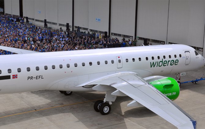 Norway&rsquo;s Wider&oslash;e Receives World&rsquo;s First Embraer E190-E2 Jet