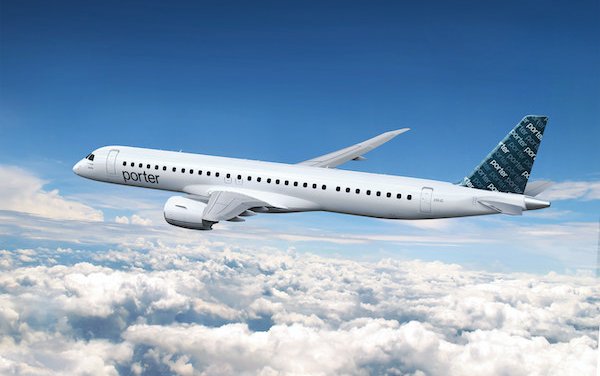 Porter Airlines signs aircraft support agreement with Embraer 