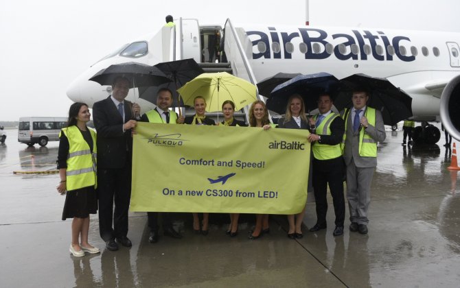 Pulkovo Airport Welcomes First airBaltic CS300