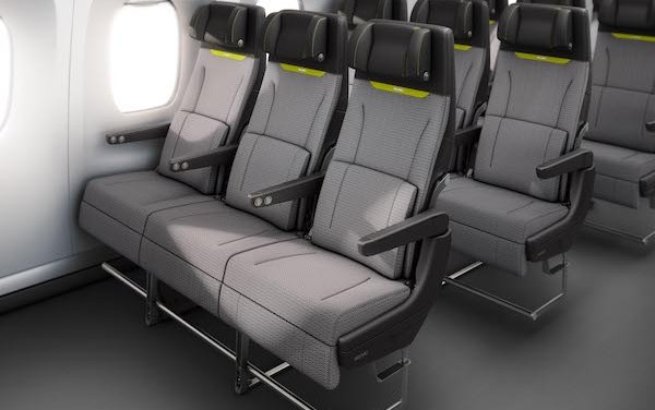 Recaro CL3710 economy class seat takes flight on Gulf Air new A321neo