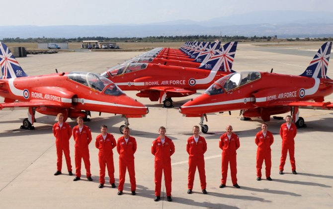 Red Arrows pull out of Farnborough Air Show aerobatics after Shoreham disaster