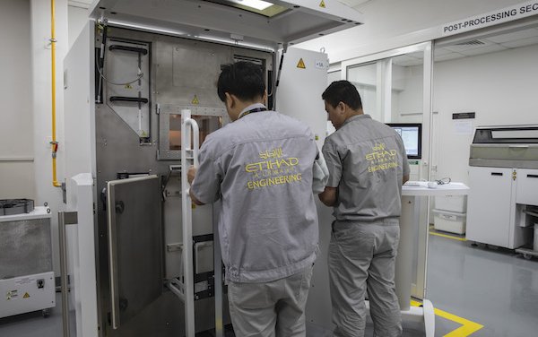 Region First Approval to 3D Printed Aircraft Parts - Etihad Engineering 