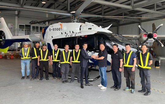 Rotortrade delivers First H145D3 in Taiwan to Apex Aviation