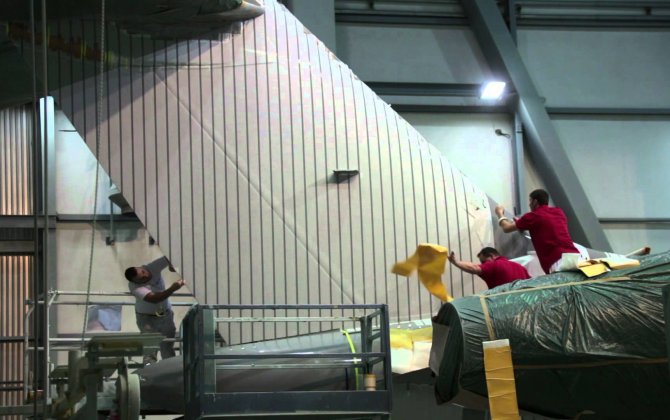 RUAG achieves European first with repainting of Challenger 350 in Munich