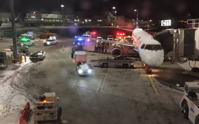 Runaway airport van goes rogue, striking a parked JetBlue plane