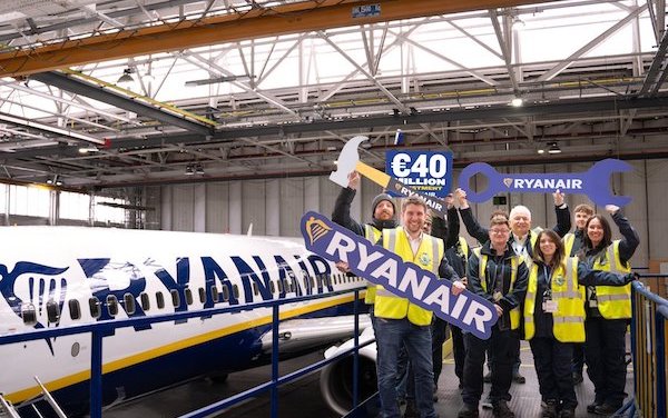 Ryanair announces new &euro;40 million aircraft maintenance facility in Dublin