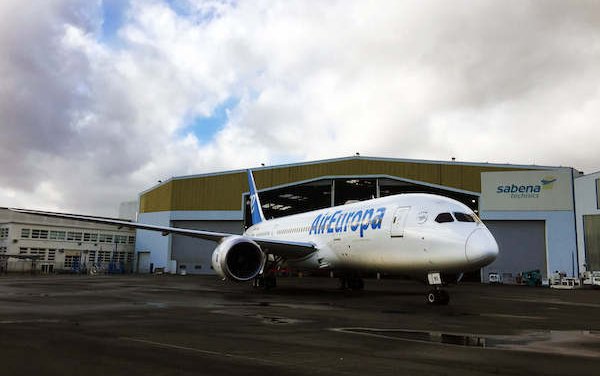 Sabena technics performed its first B787 C-Check