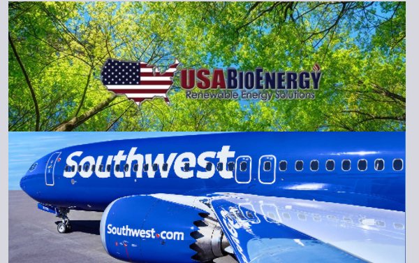 Southwest Airlines partners with USA BioEnergy for 680 million gallons of Sustainable Aviation Fuel
