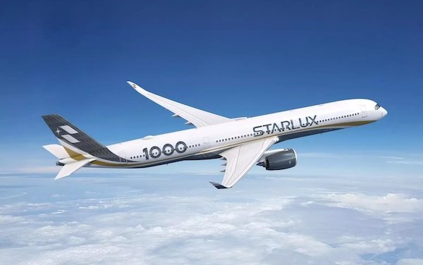 STARLUX orders 10 more Airbus A350-1000s