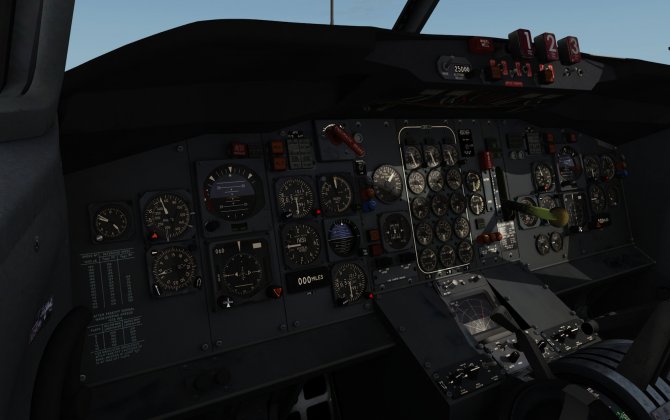 Students climb into 727 cockpit