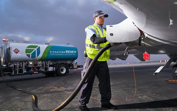 Sustainability focus - Signature Flight Support launched renew book & claim program 