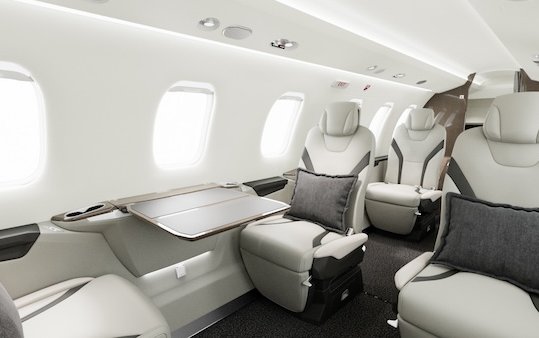 Sustainable materials for Pilatus PC-24 cabin interior