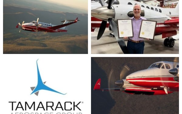 Tamarack SMARTWING equipped King Air 350 claims NAA and FAI records 