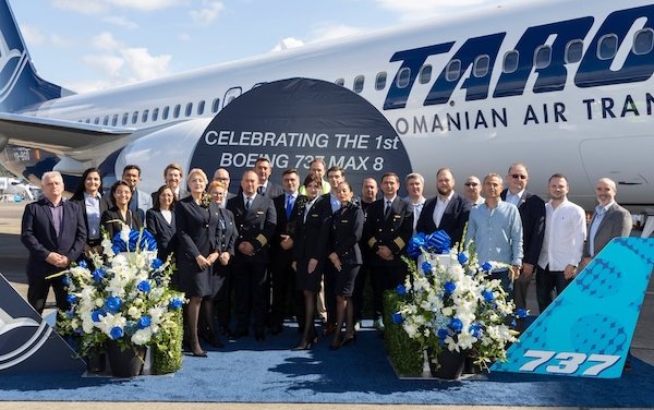 TAROM took delivery of its first Boeing 737 MAX