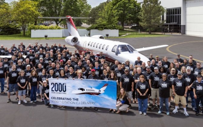 Textron Aviation celebrates light jet leadership with 2,000th delivery for Cessna CJ family 