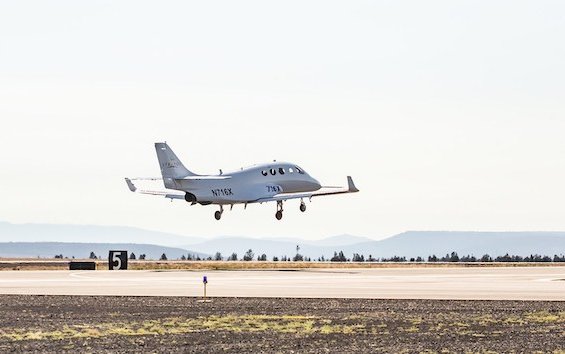  The First Flight Of The Six-Place Stratos 716X