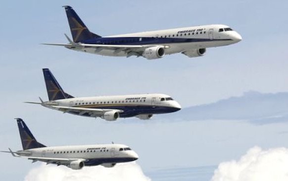 The  total of 181 jets delivered by Embraer in 2018