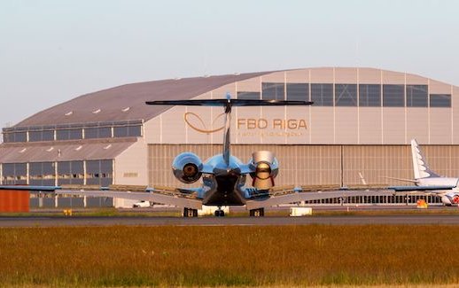 The upgraded business aviation apron starts operating at Riga Airport