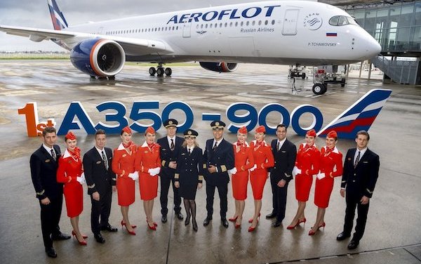 Welcome to the family - Aeroflot took delivery of its first A350-900