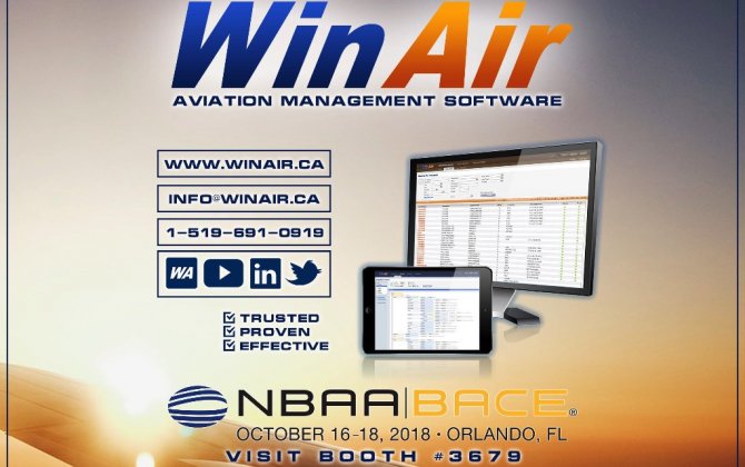 WinAir to Showcase Dashboards at NBAA 2018